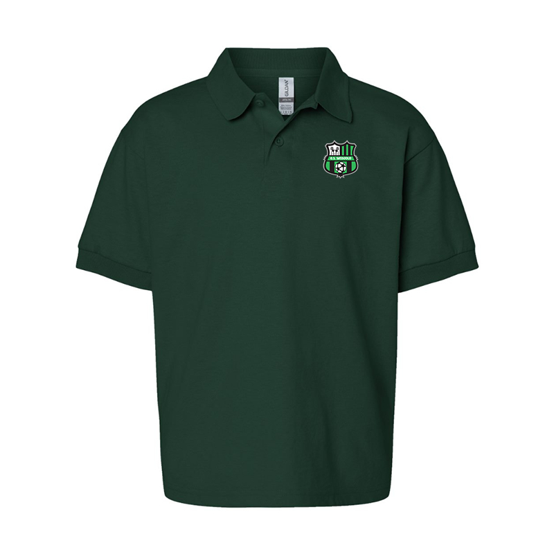 Youth U.S. Sassuolo Soccer Gildan Dry Blend Jersey Polo