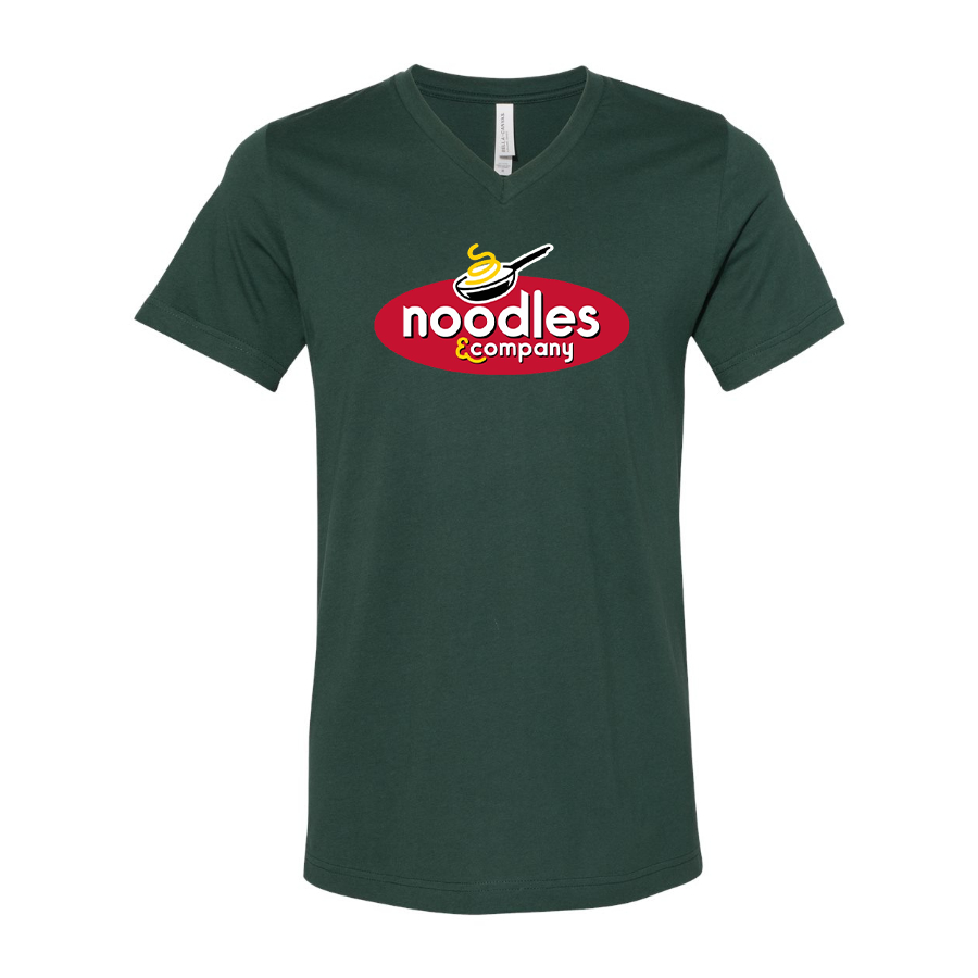 Men's Noodles & Company  BELLA + CANVAS - Jersey V-Neck T-Shirt