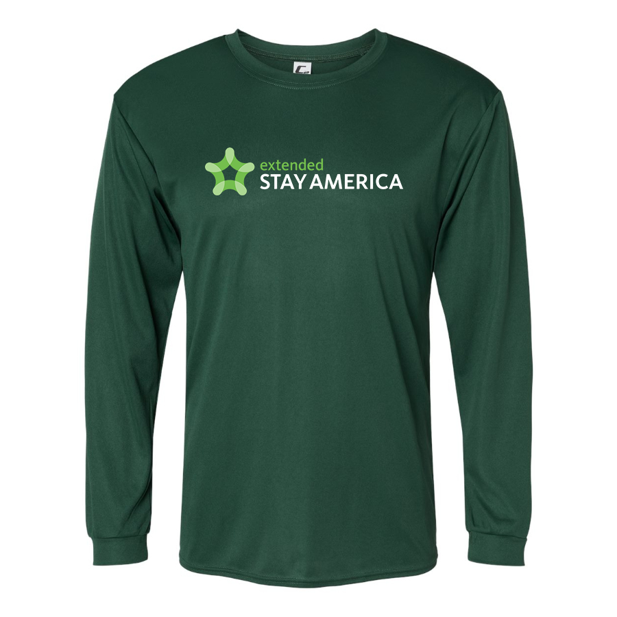 Men's  Extended Stay America  Polyester Long Sleeve T-Shirt