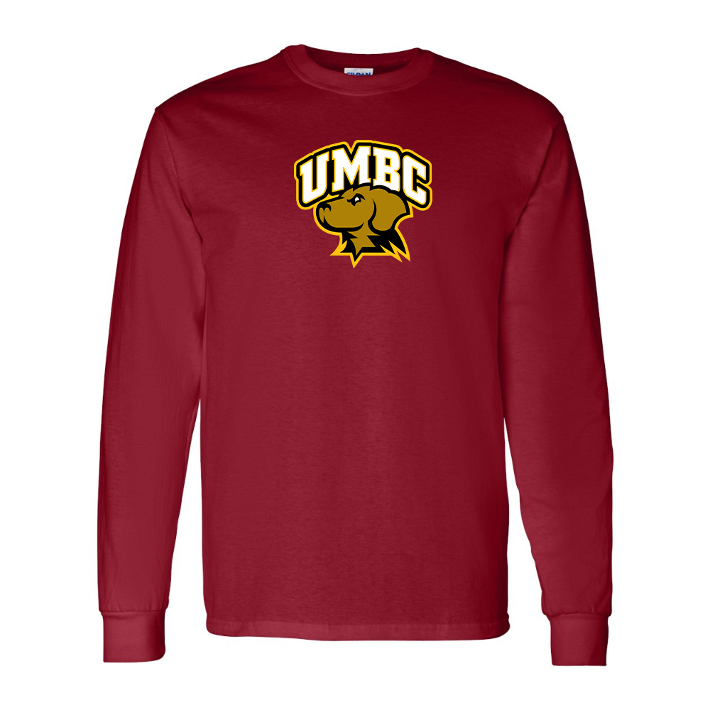 Men's  UMBC Retrievers Gildan Heavy Cotton Long Sleeve T-Shirt
