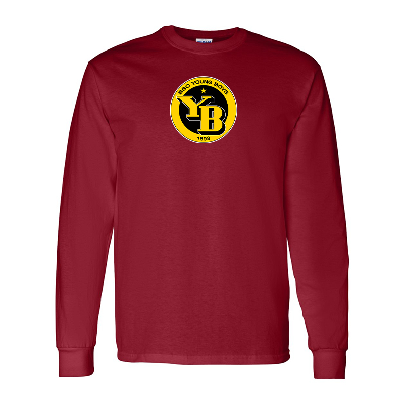 Men's Young Boys Soccer Gildan Heavy Cotton Long Sleeve T-Shirt