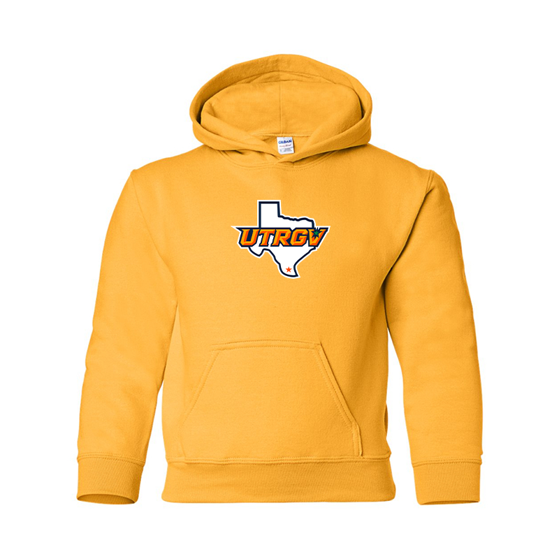 Youth UTRGV Vaqueros Gildan Heavy Blend  Hooded Sweatshirt