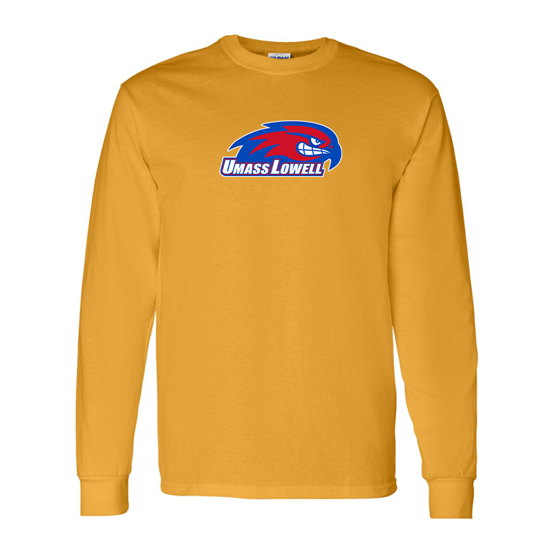 Men's UMass Lowell River Hawks  Gildan Heavy Cotton Long Sleeve T-Shirt