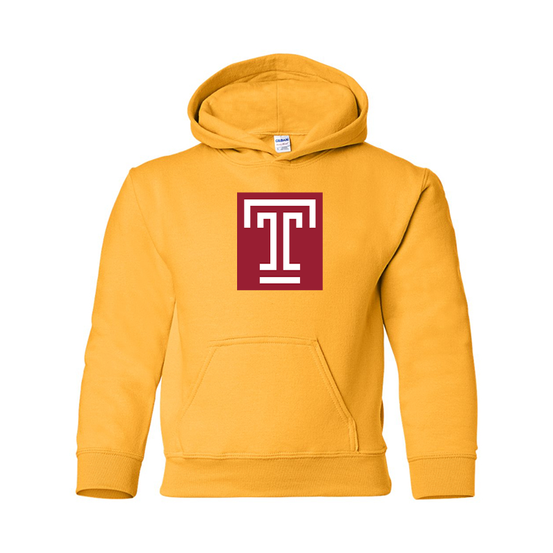 Youth Temple Owls Gildan Heavy Blend  Hooded Sweatshirt