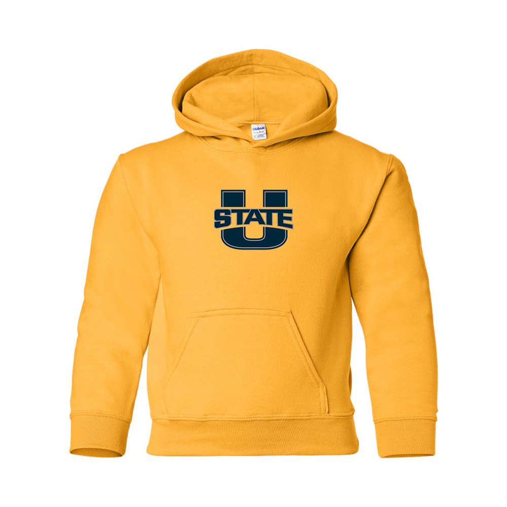 Youth Utah State Aggies  Gildan Heavy Blend  Hooded Sweatshirt