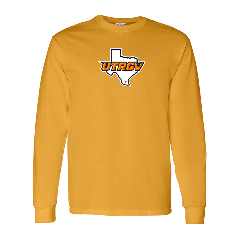 Men's UTRGV Vaqueros Gildan Heavy Cotton Long Sleeve T-Shirt