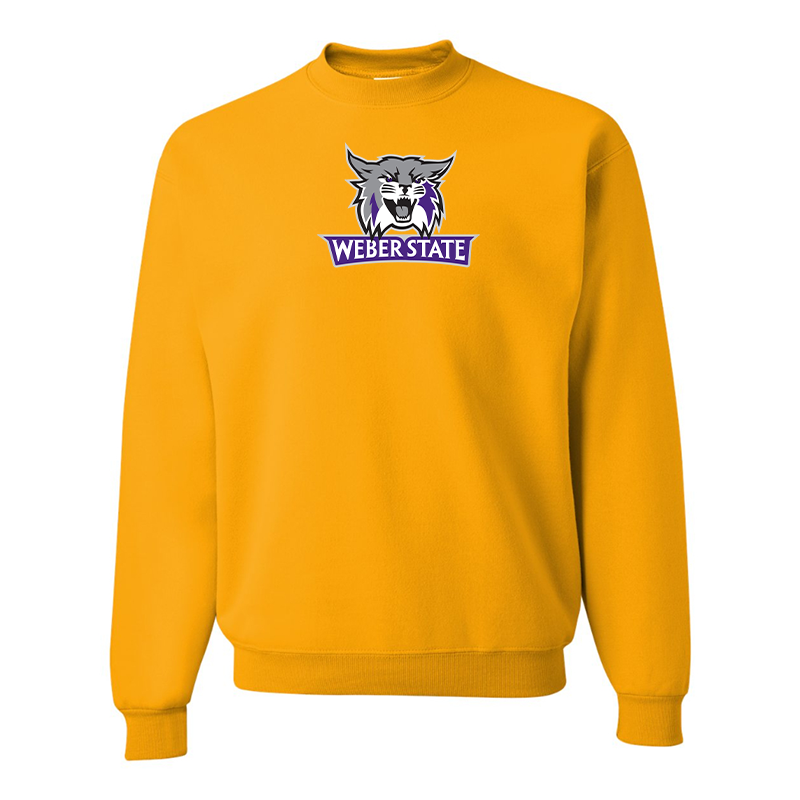 Men's Weber State Wildcats JERZEES NuBlend Crewneck Sweatshirt