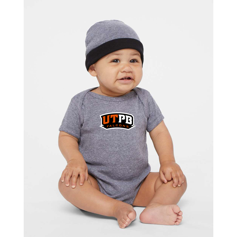 UTPB Falcons  Rabbit Skins Infant Baby Rib Bodysuit