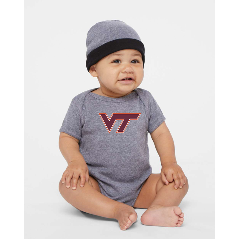 Virginia Tech Hokies  Rabbit Skins Infant Baby Rib Bodysuit