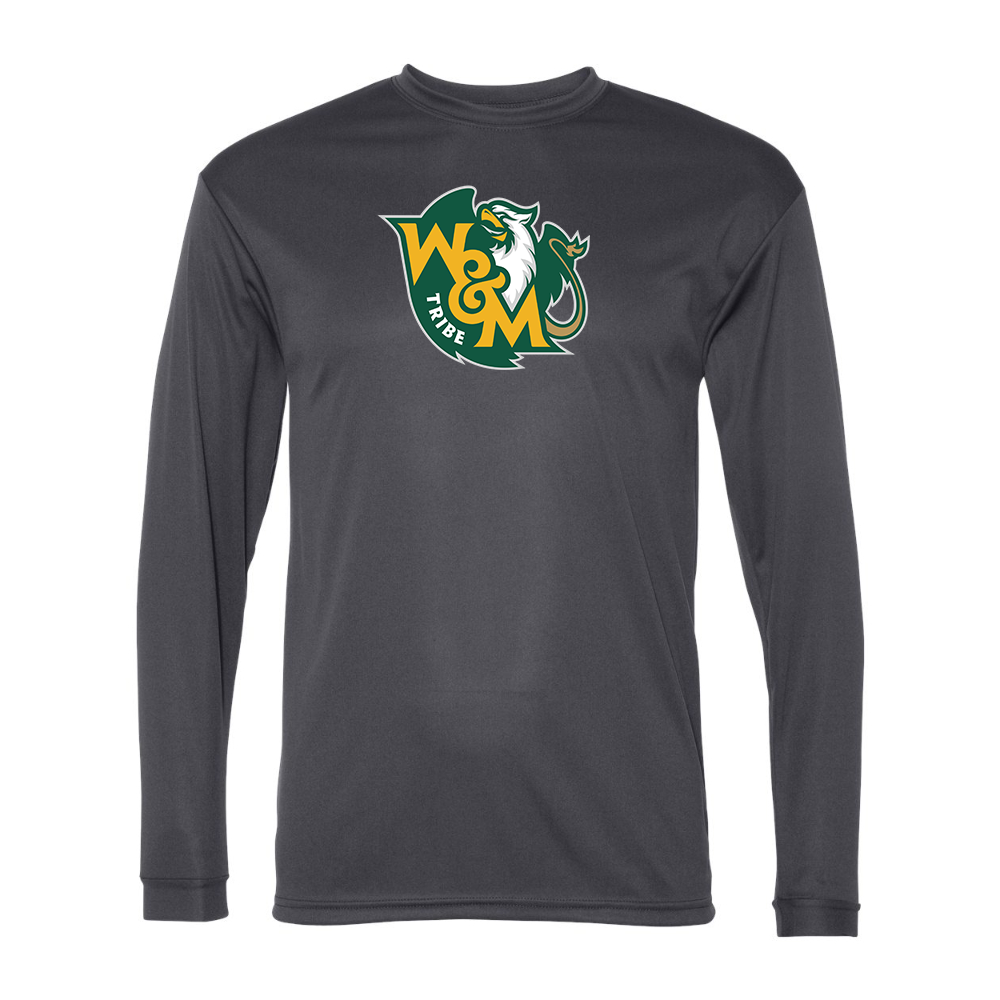Men's William and Mary Tribe Performance Long Sleeve T-Shirt