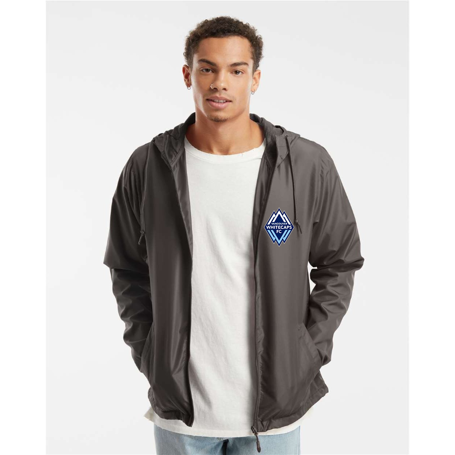 Men's Vancouver Whitecaps FC Independent Trading Co Lightweight Windbreaker Full-Zip Jacket