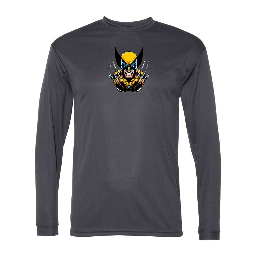 Men's Wolverine 2025 Art   Performance Long Sleeve T-Shirt