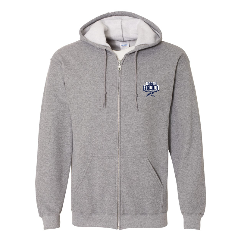 Men's UNF Ospreys  Gildan  Heavy Blend Full Zip Hooded Sweatshirt