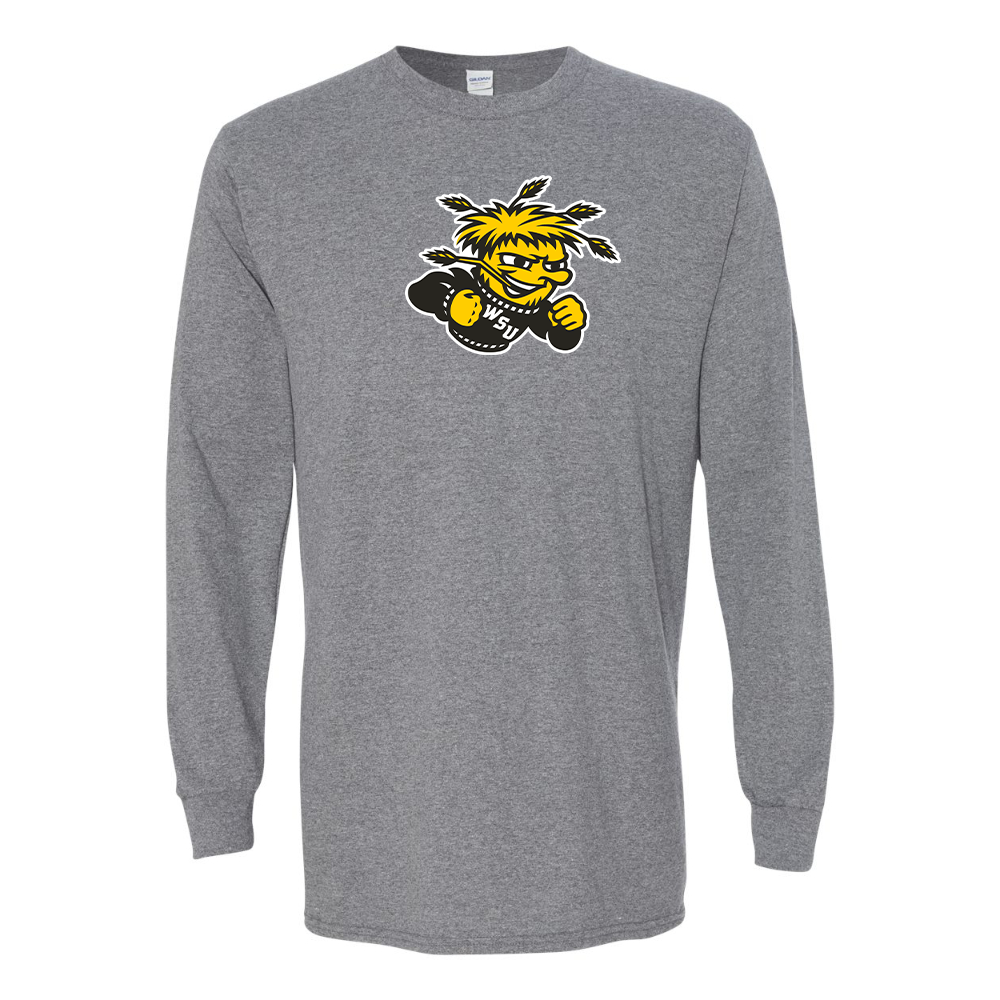 Men's Wichita State Shockers  Gildan Heavy Cotton Long Sleeve T-Shirt