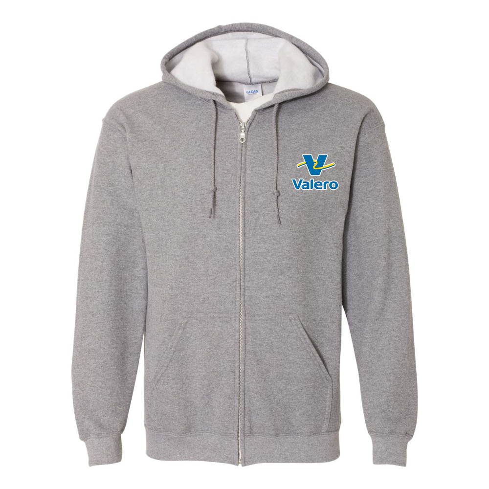 Men's Valero Gas Station  Gildan  Heavy Blend Full Zip Hooded Sweatshirt