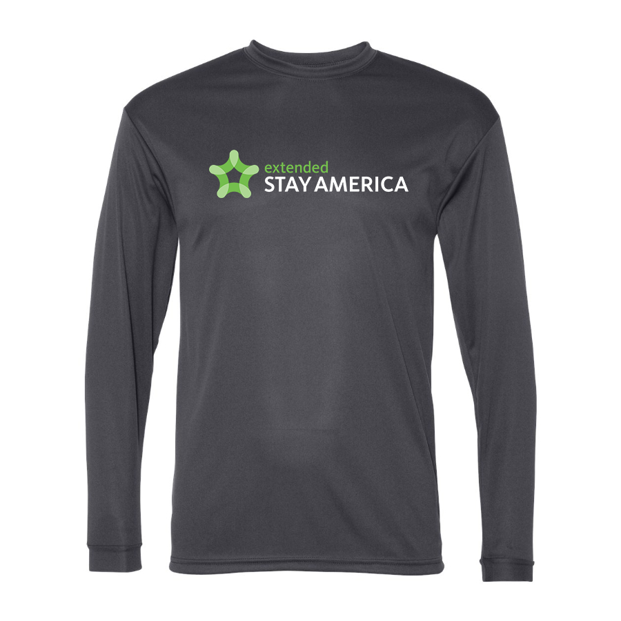 Men's  Extended Stay America  Polyester Long Sleeve T-Shirt