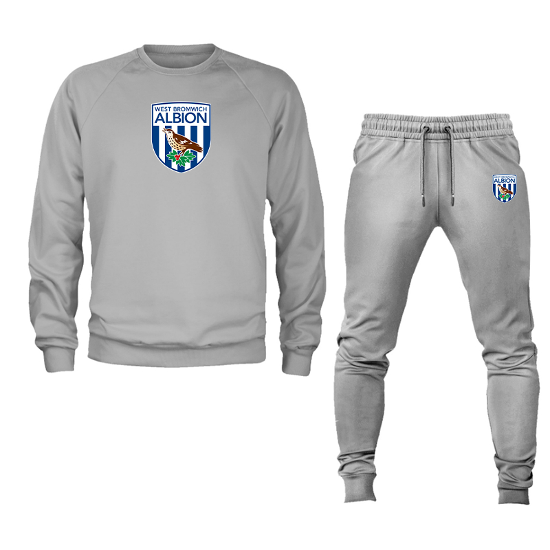 Men's West Bromwich Albion Soccer Crewneck Sweatshirt Joggers Suit