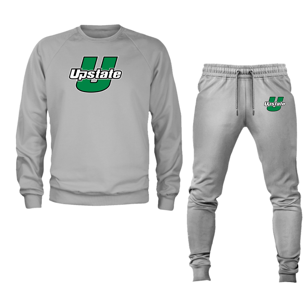 Men's USC Upstate Spartans Crewneck Sweatshirt Joggers Suit