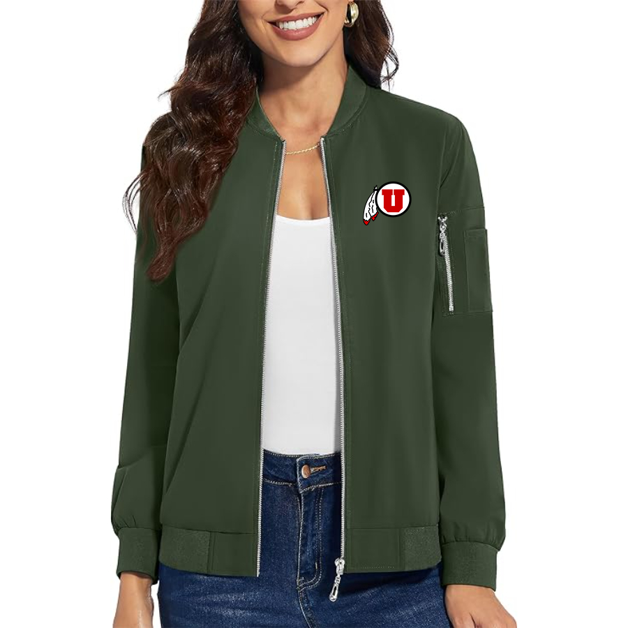 Women's Utah Utes Premium Bomber Jacket Outerwear
