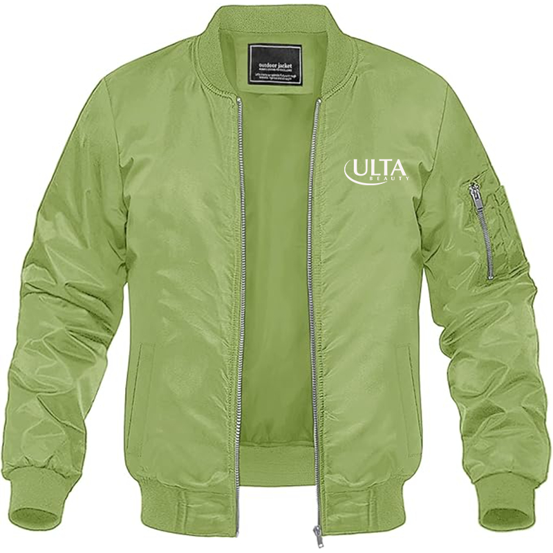 Men's Ulta Beauty  Lightweight Bomber Jacket Windbreaker Softshell Varsity Jacket Coat