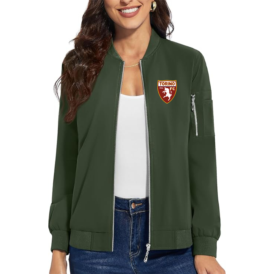 Women's Torino Soccer  Premium Bomber Jacket Outerwear