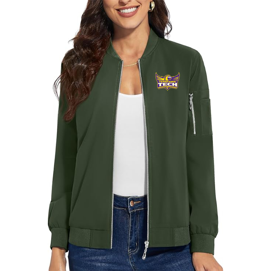 Women's  Tennessee Tech Golden Eagles Premium Bomber Jacket Outerwear