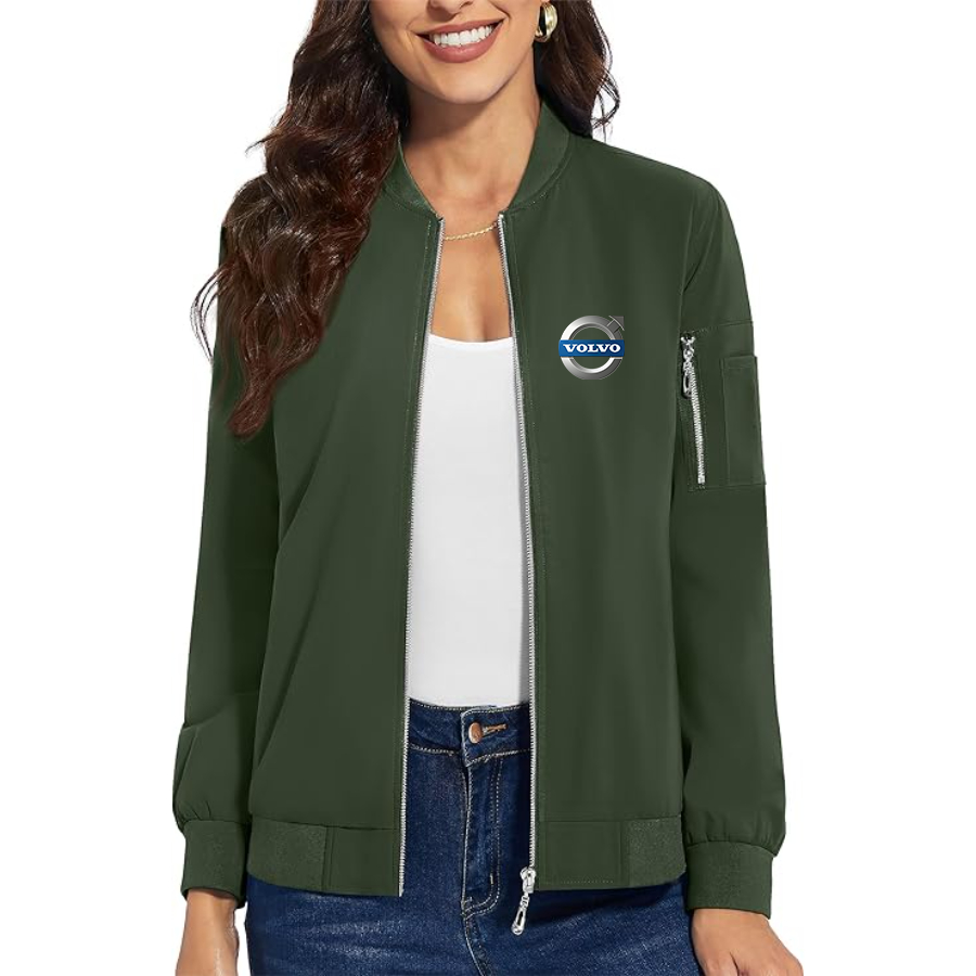 Women's  Volvo Car  Premium Bomber Jacket Outerwear