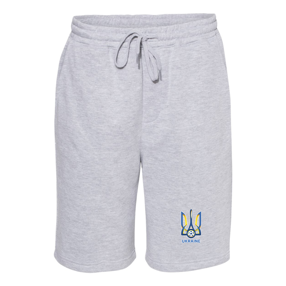 Men's Ukraine National Football Soccer Team Independent Trading Co Midweight Fleece Shorts