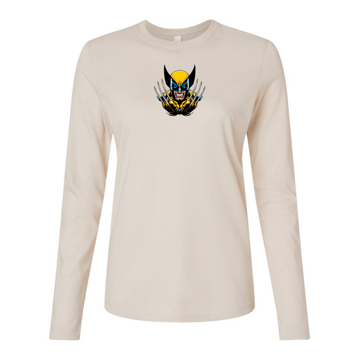 BELLA CANVAS Women’s Wolverine 2025 Art   Jersey Long Sleeve Tee