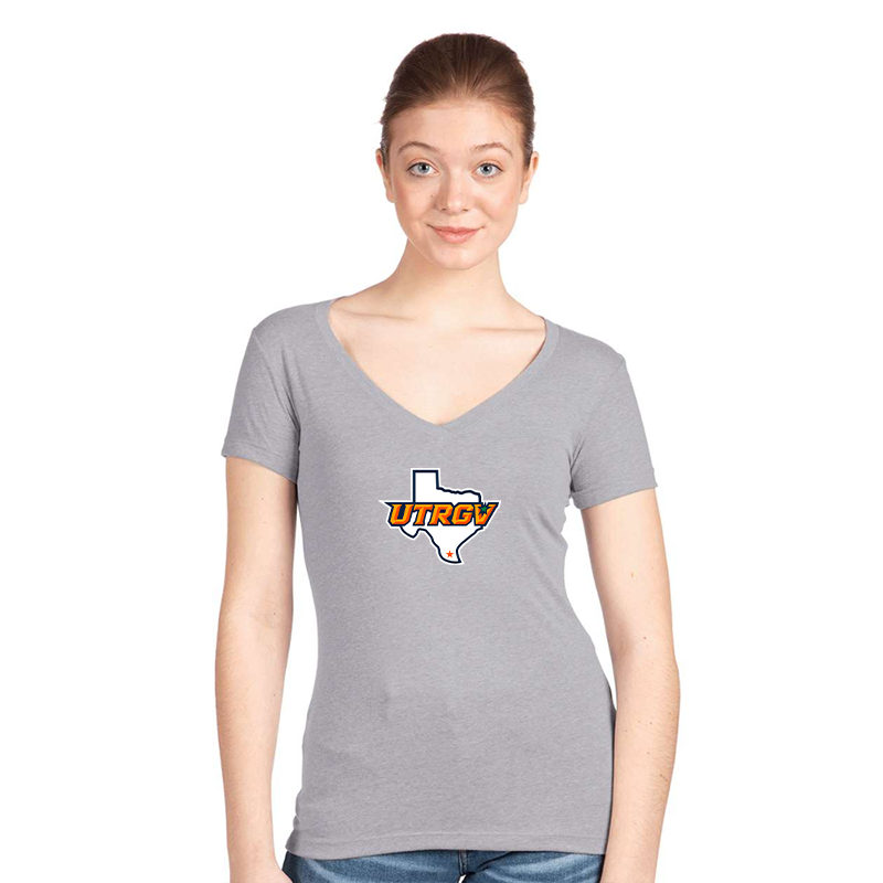 Women's UTRGV Vaqueros  Next Level V-Neck T-Shirt