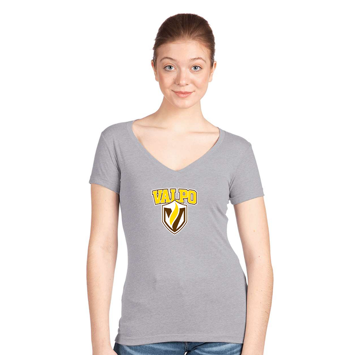 Women's Valparaiso Crusaders Next Level V-Neck T-Shirt
