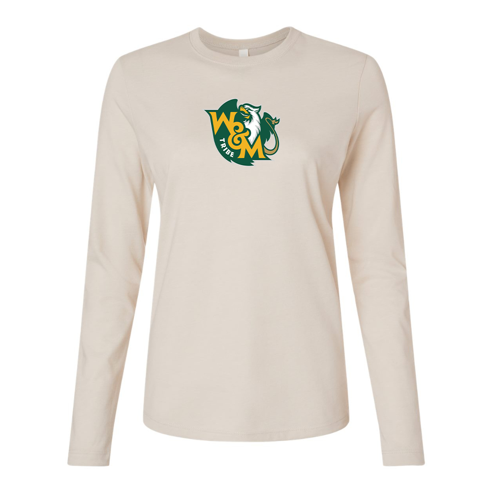 BELLA CANVAS Women’s William and Mary Tribe Jersey Long Sleeve Tee