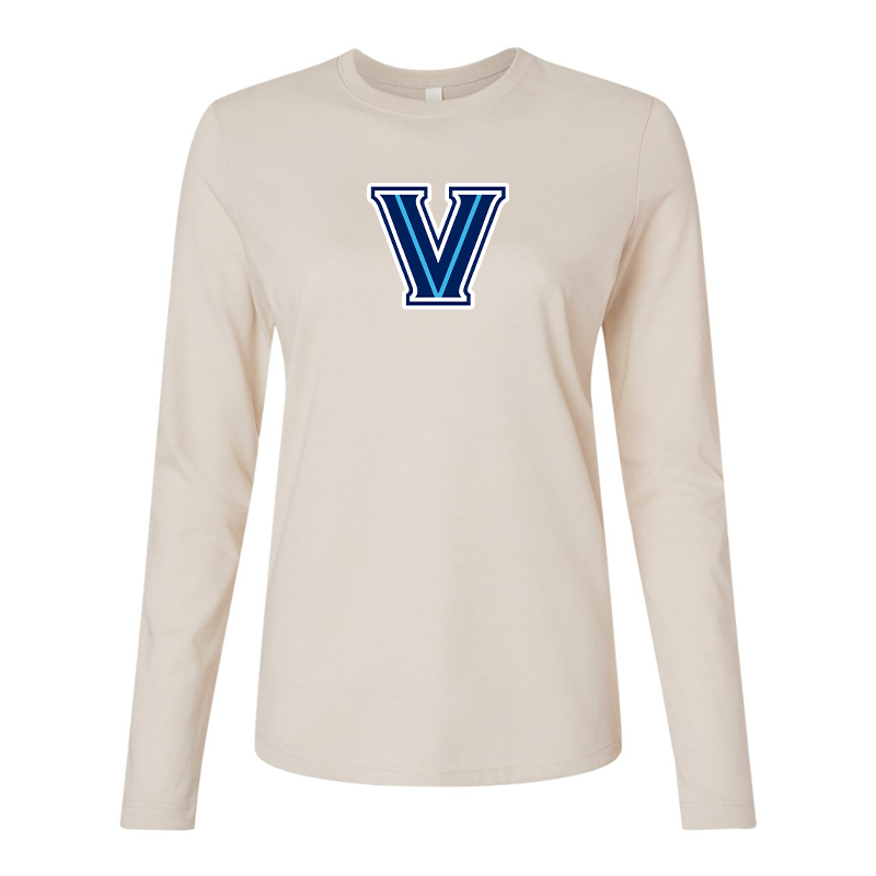 BELLA CANVAS Women’s Villanova Wildcats Jersey Long Sleeve Tee