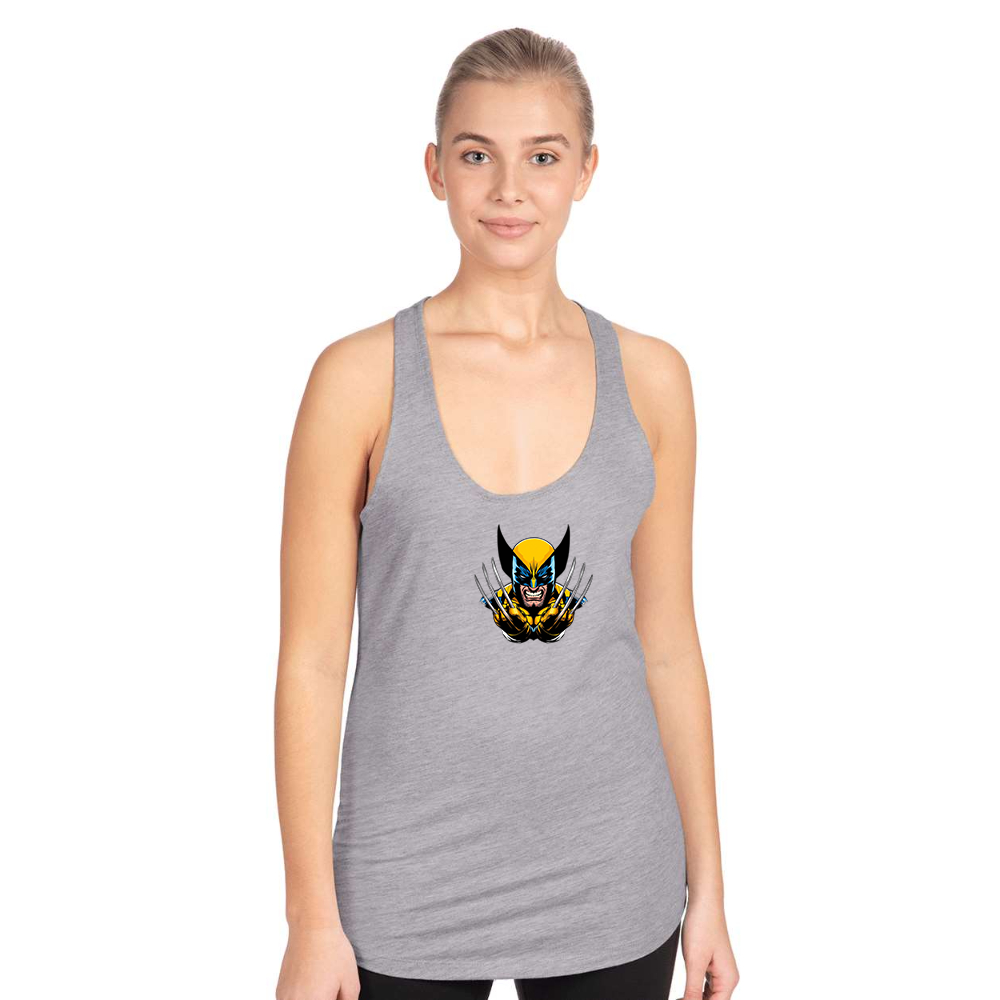Women's  Wolverine 2025 Art  Next Level Ideal Racerback Tank