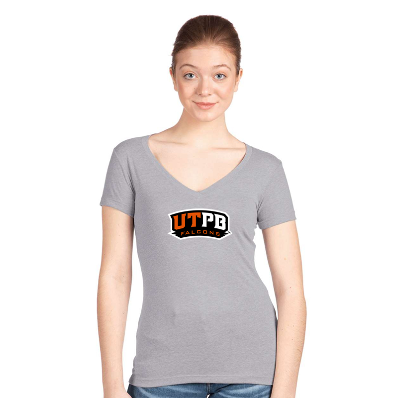 Women's UTPB Falcons Next Level V-Neck T-Shirt