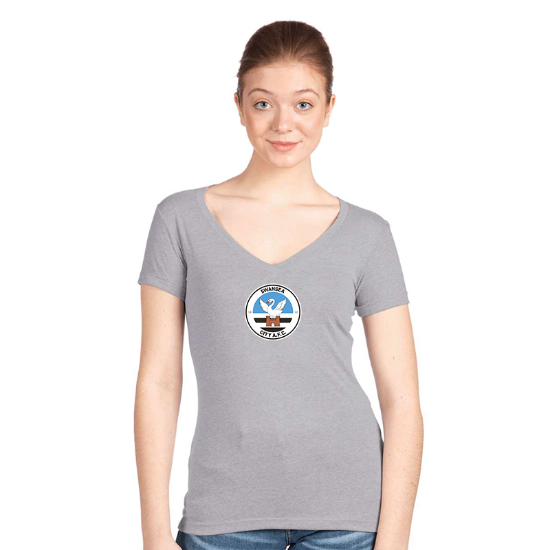 Women's Swansea City Soccer  Next Level V-Neck T-Shirt
