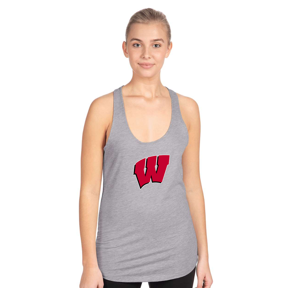 Women's Wisconsin Badgers Next Level Ideal Racerback Tank