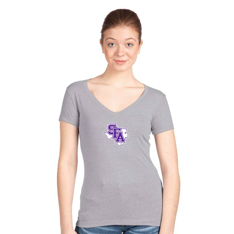 Women's  Stephen F. Austin Lumberjacks   Next Level V-Neck T-Shirt
