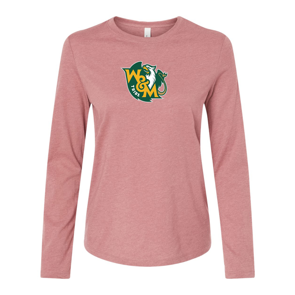 BELLA CANVAS Women’s William and Mary Tribe Jersey Long Sleeve Tee