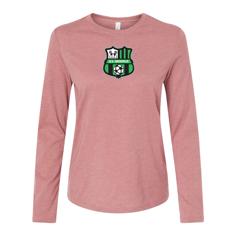 BELLA CANVAS Women’s U.S. Sassuolo Soccer  Jersey Long Sleeve Tee