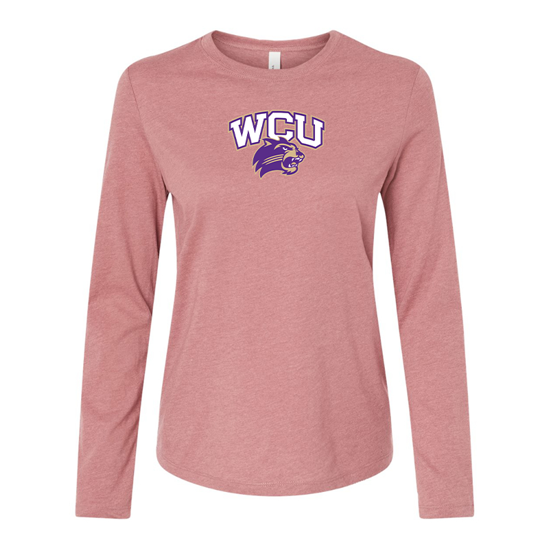 BELLA CANVAS Women’sWestern Carolina Catamounts Jersey Long Sleeve Tee
