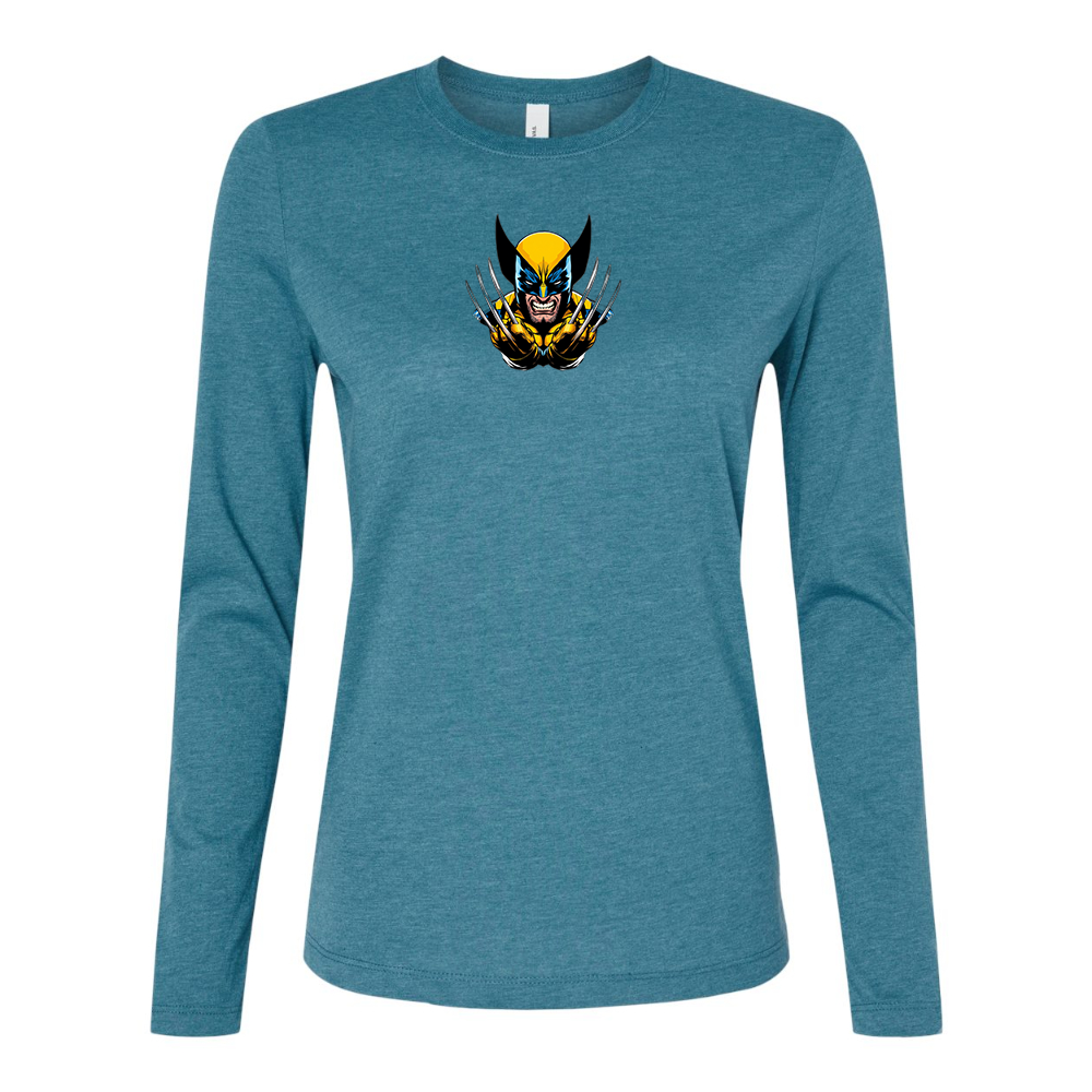 BELLA CANVAS Women’s Wolverine 2025 Art   Jersey Long Sleeve Tee