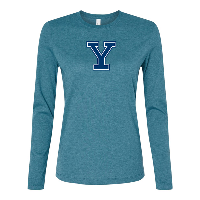 BELLA CANVAS Women’s Yale Bulldogs Jersey Long Sleeve Tee