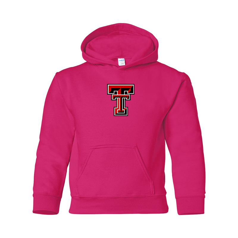 Youth Texas Tech Red Raiders  Gildan Heavy Blend  Hooded Sweatshirt