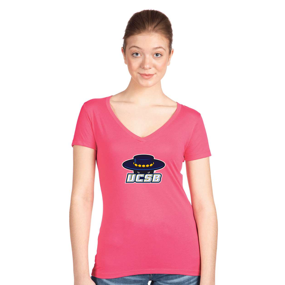 Women's UCSB Gauchos  Next Level V-Neck T-Shirt