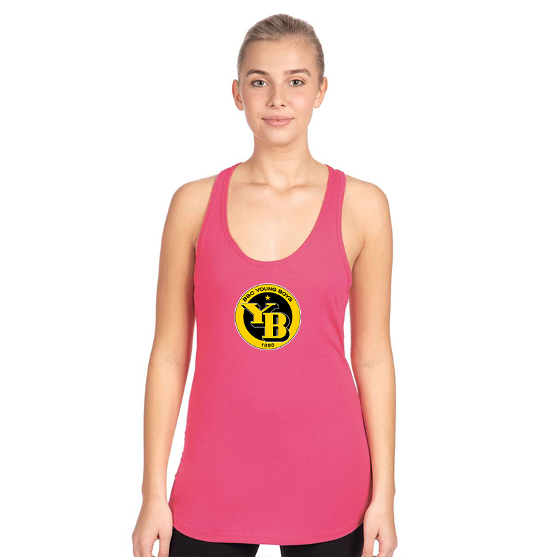 Women's Young Boys Soccer Next Level Ideal Racerback Tank