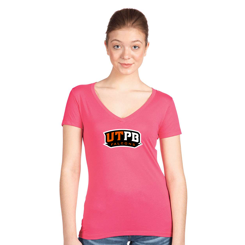 Women's UTPB Falcons Next Level V-Neck T-Shirt
