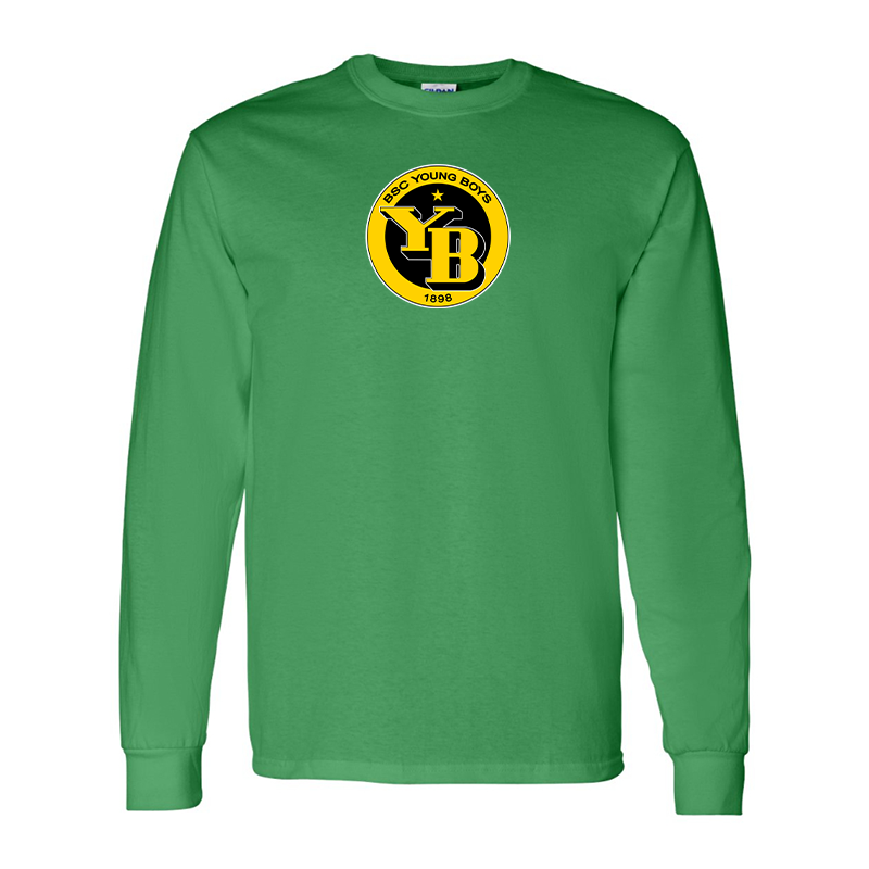 Men's Young Boys Soccer Gildan Heavy Cotton Long Sleeve T-Shirt