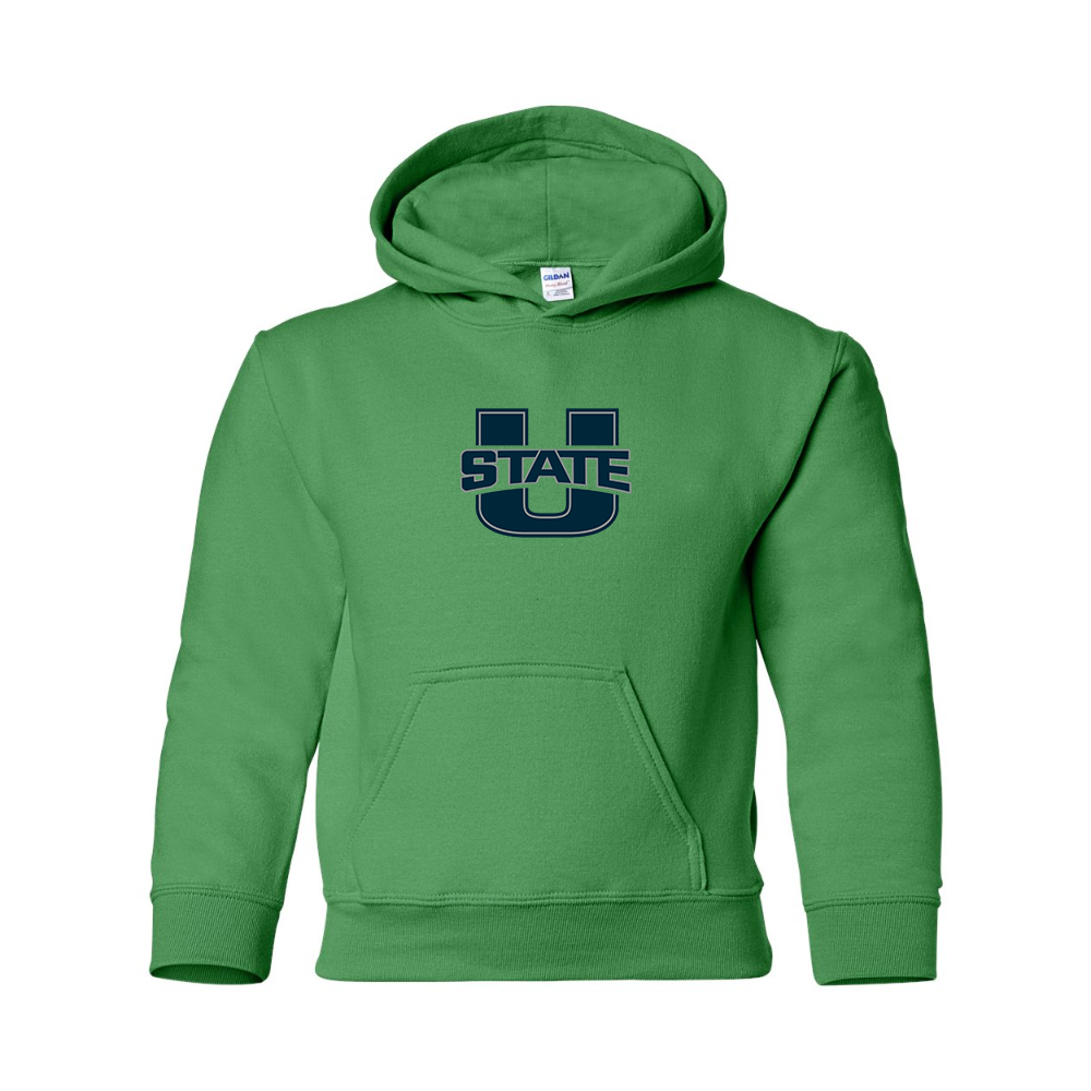 Youth Utah State Aggies  Gildan Heavy Blend  Hooded Sweatshirt