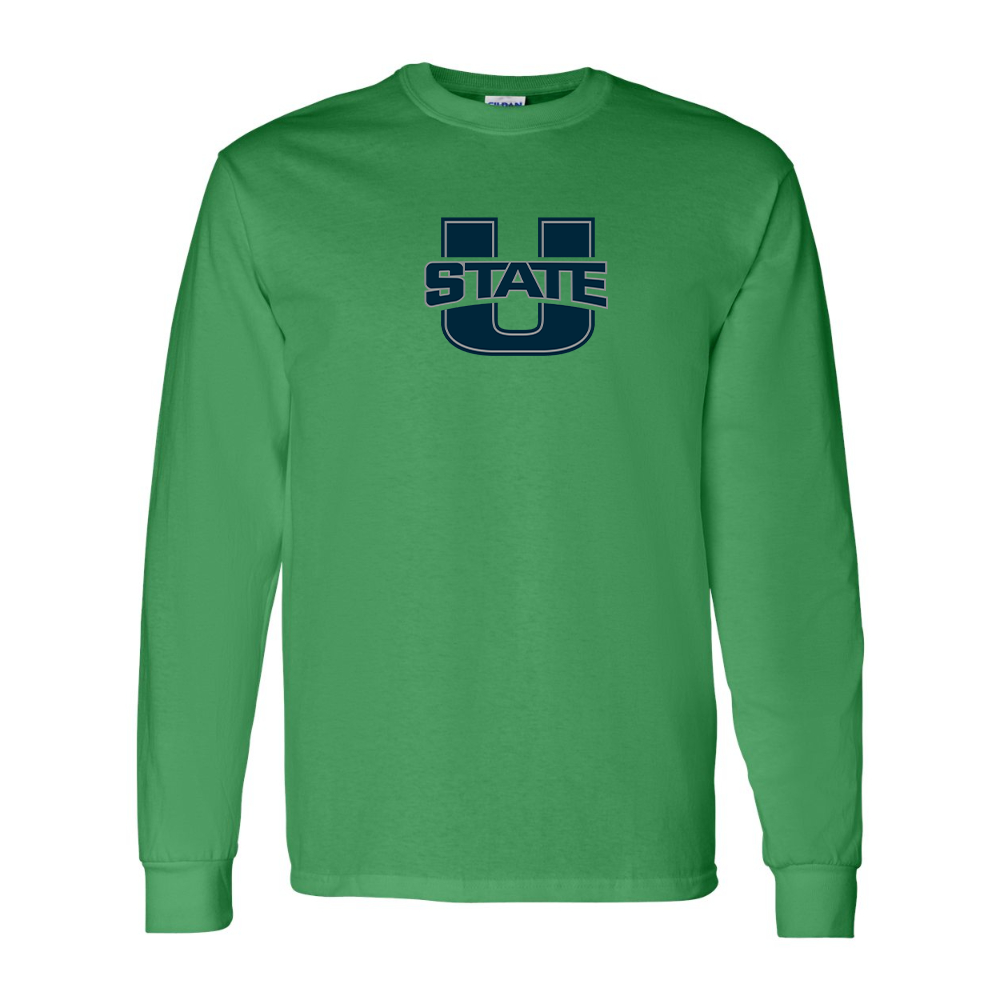Men's Utah State Aggies Gildan Heavy Cotton Long Sleeve T-Shirt